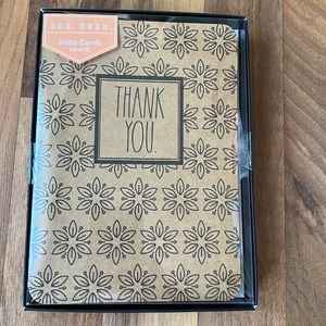 NEW Rae Dunn Thank You Note Card Set- Set of 12
